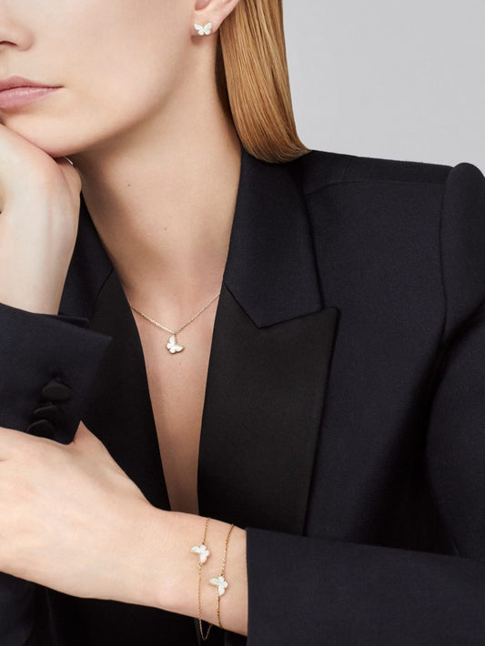 VCA mini butterfly earrings