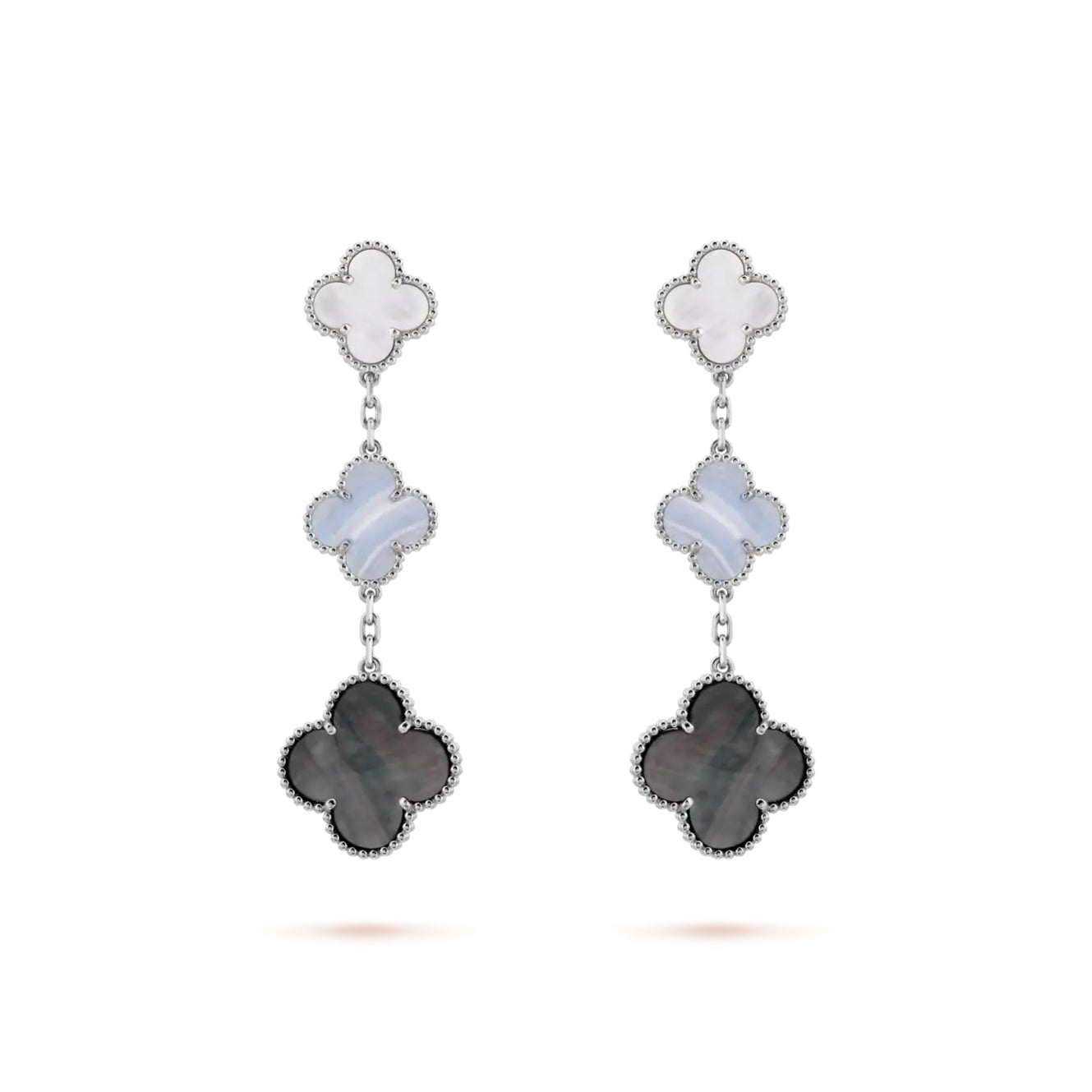 VCA 3 motifs earrings