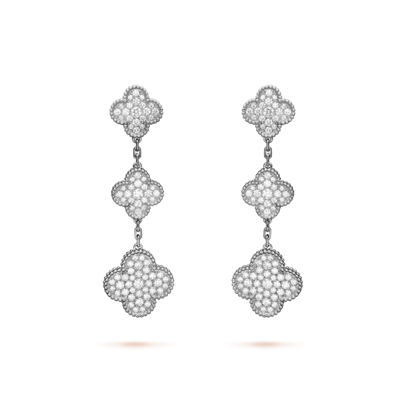 VCA 3 motifs earrings