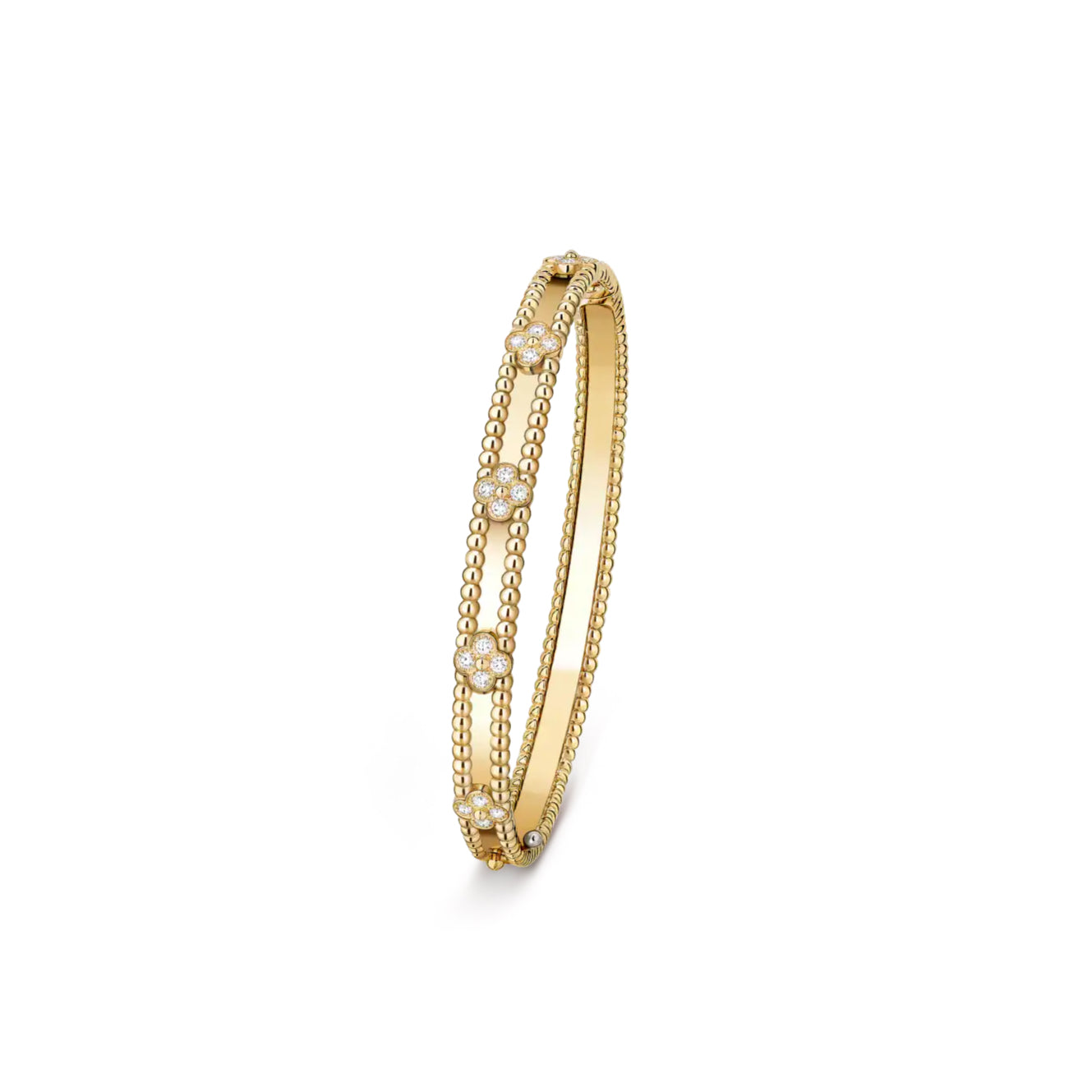 VCA Perlée clovers slim bracelet
