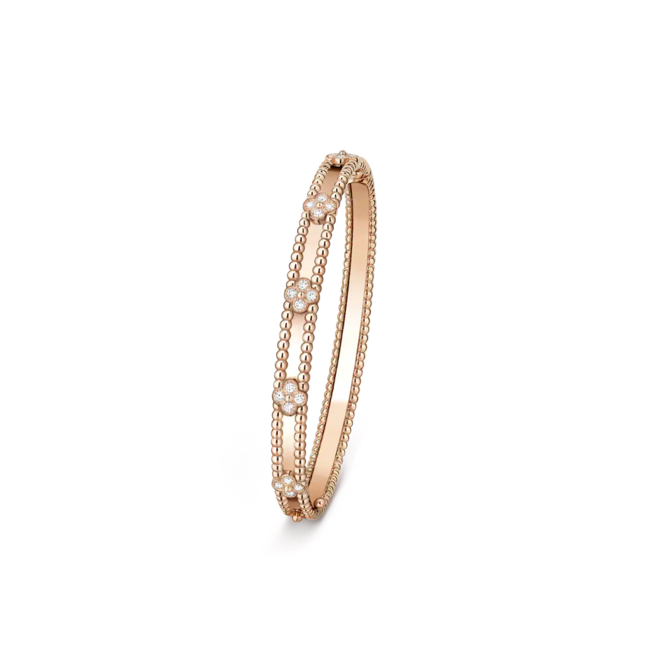 VCA Perlée clovers slim bracelet