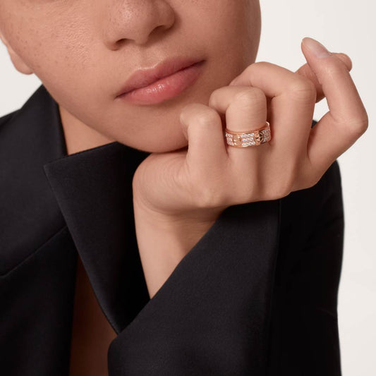 Cartier love ring, with diamonds, thick model
