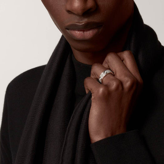 Cartier love ring, full diamonds, thick model