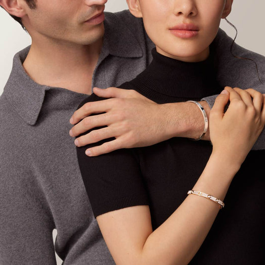 Cartier love bracelet, full diamonds, thick model