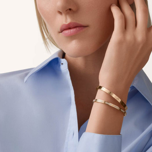 Cartier love bracelet, with diamonds, slim model