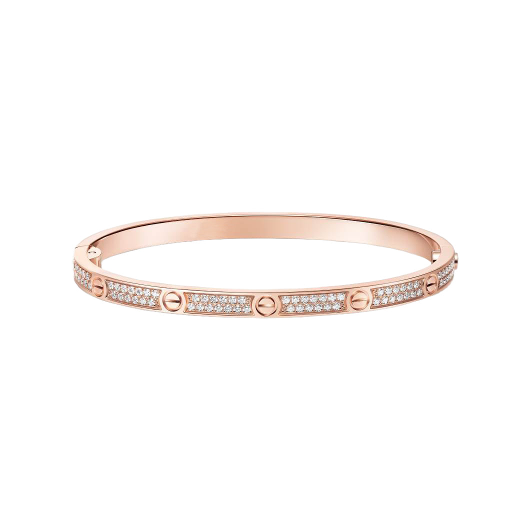 Cartier love bracelet, with diamonds, slim model