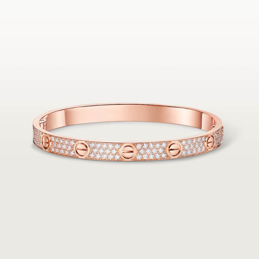Cartier love bracelet, with diamonds, thick model