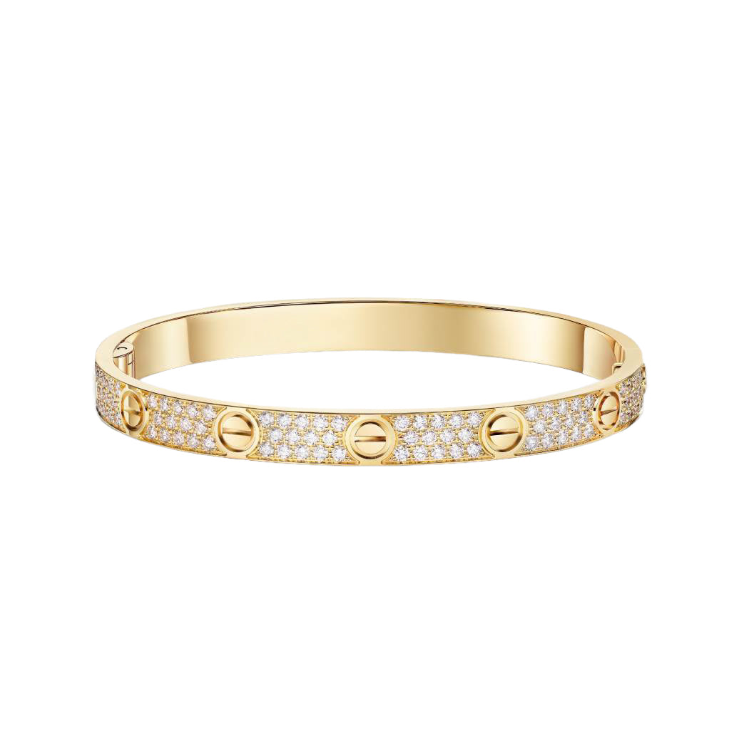 Cartier love bracelet, with diamonds, thick model