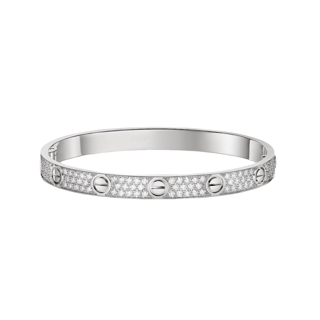 Cartier love bracelet, with diamonds, thick model