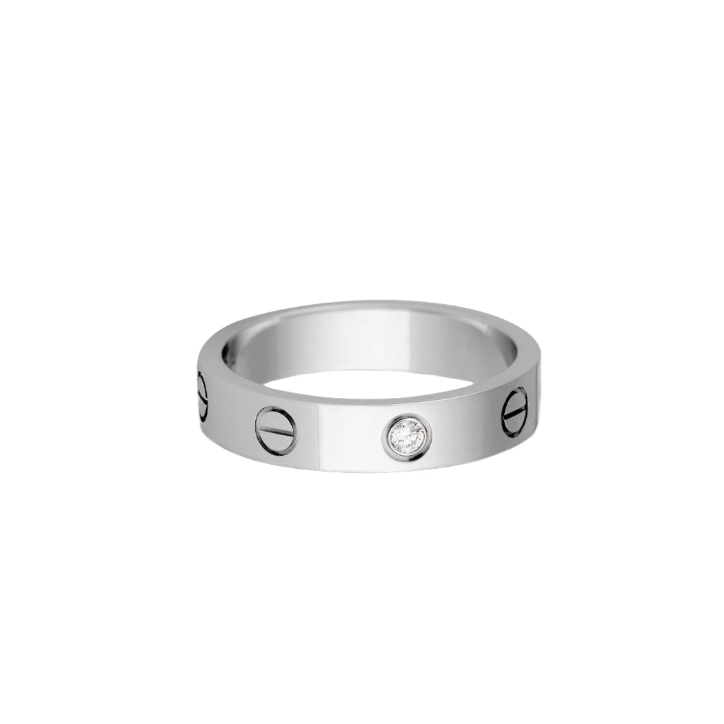 Cartier love ring, 1 diamonds, slim model
