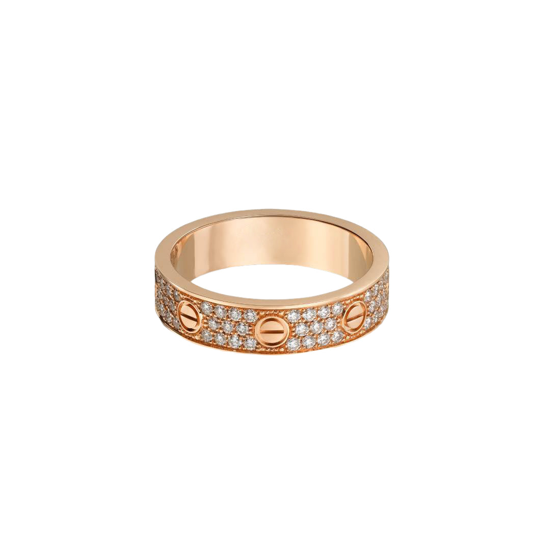 Cartier love ring, with diamonds, slim model