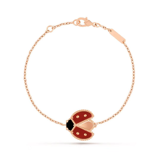 VCA open wings ladybug bracelet