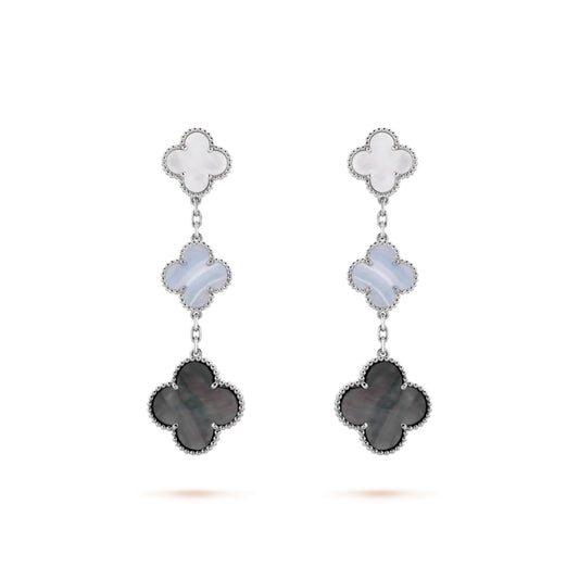 VCA 3 motifs earrings