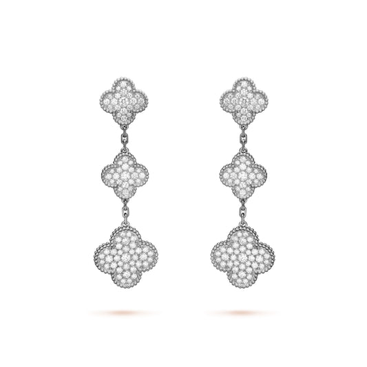 VCA 3 motifs earrings