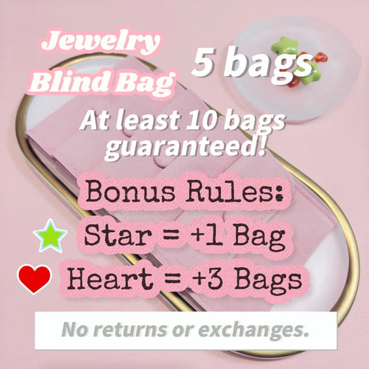5 bags of titanium steel jewelry items