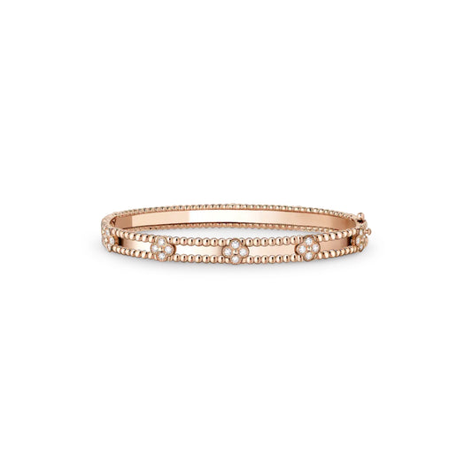 VCA Perlée clovers slim bracelet