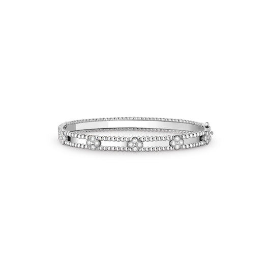 VCA Perlée clovers slim bracelet