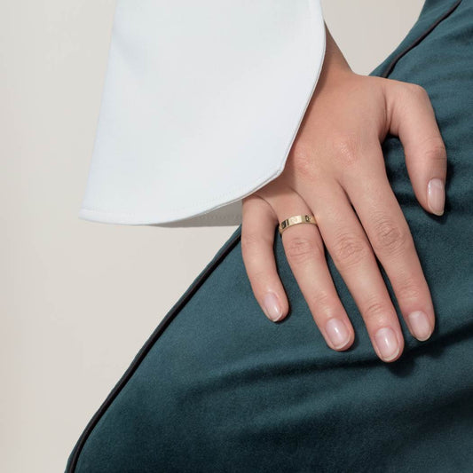 Cartier love ring, no diamonds, slim model