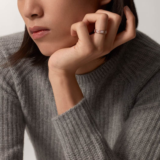 Cartier love ring, with diamonds, slim model