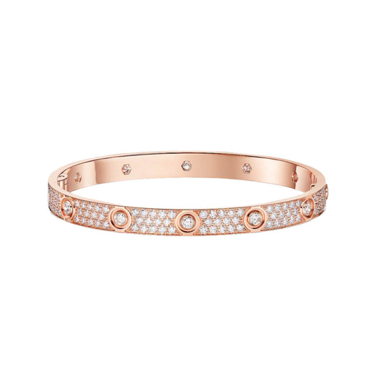 Cartier love bracelet, full diamonds, thick model