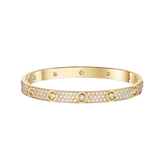 Cartier love bracelet, full diamonds, thick model