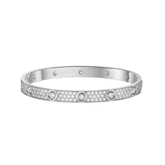 Cartier love bracelet, full diamonds, thick model