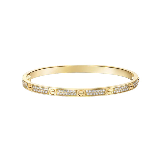 Cartier love bracelet, with diamonds, slim model