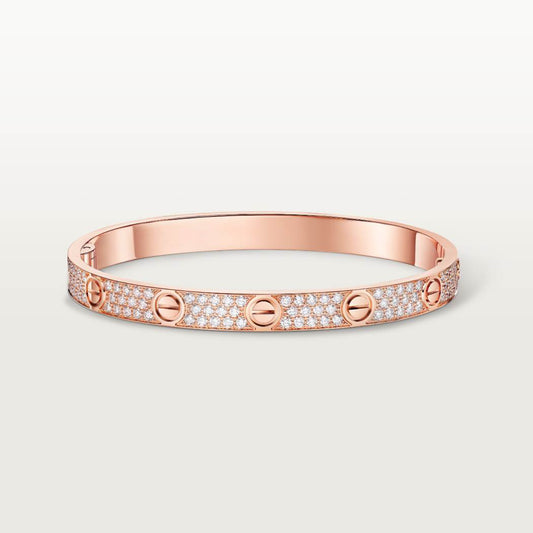 Cartier love bracelet, with diamonds, thick model