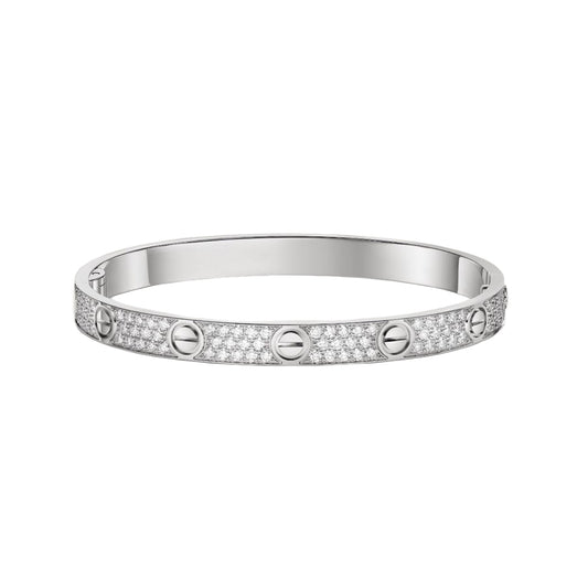 Cartier love bracelet, with diamonds, thick model