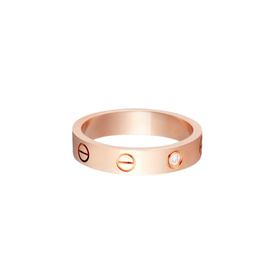 Cartier love ring, 1 diamonds, slim model