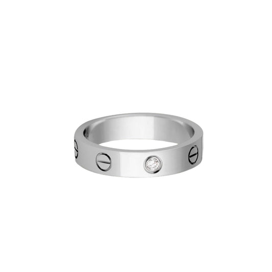 Cartier love ring, 1 diamonds, slim model