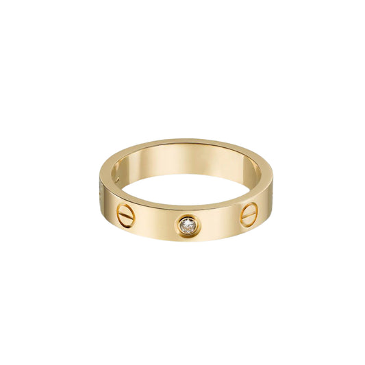 Cartier love ring, 1 diamonds, slim model
