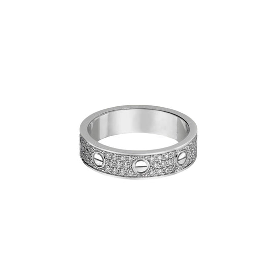Cartier love ring, with diamonds, slim model