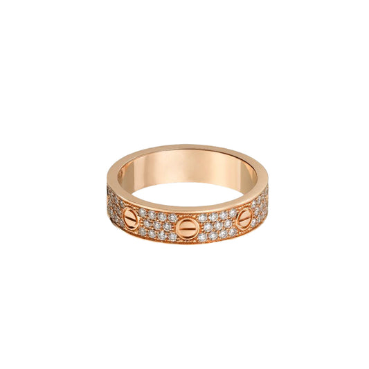 Cartier love ring, with diamonds, slim model
