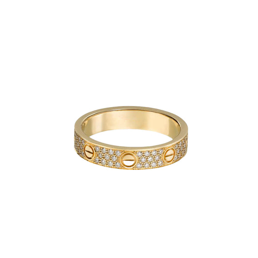 Cartier love ring, with diamonds, slim model
